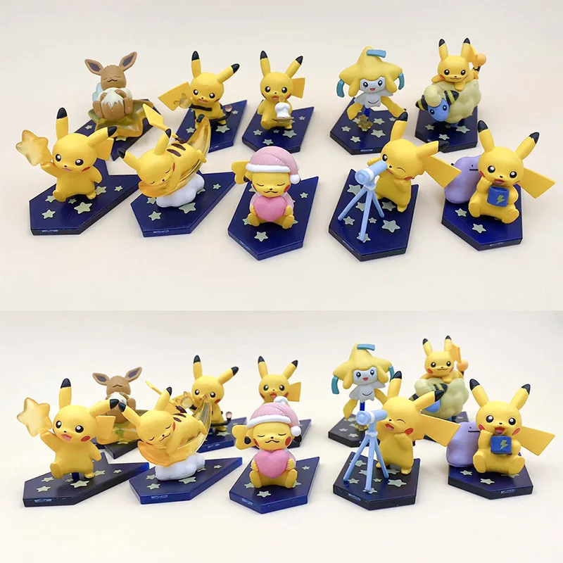 Anime Pikachu & Friends Figurines Collectible Ornaments