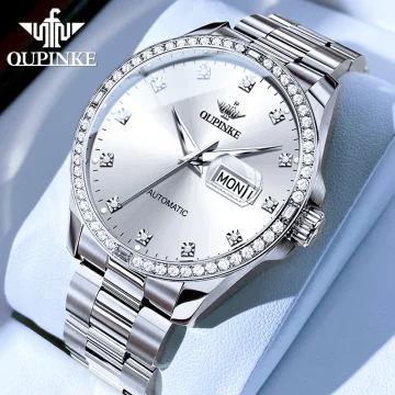 Luxury Diamond Sapphire Automatic Watch OUPINKE | PricZone