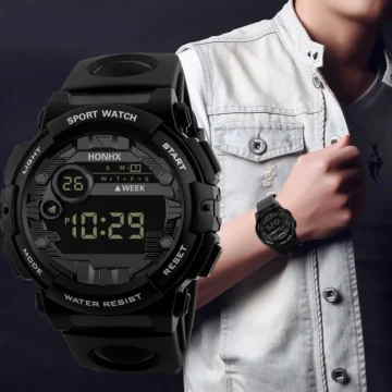 Luxury Mens Digital Sport Watch LED Waterproof 1