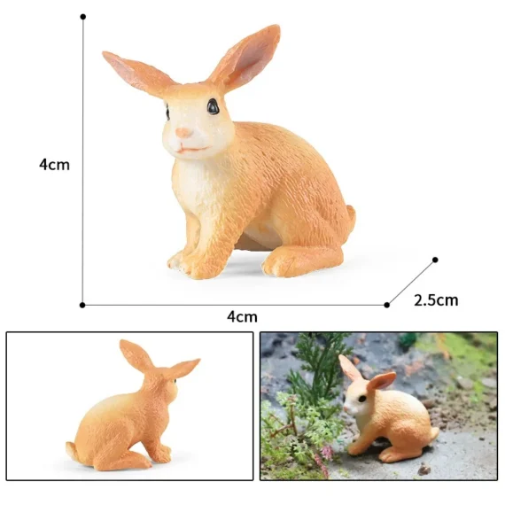 Forest Animal Figurines Set Miniature Toy Ornaments 4 | PricZone