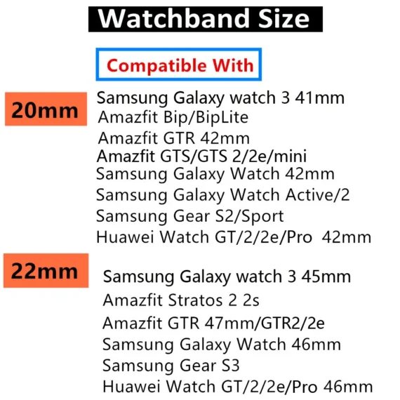 Premium Leather Strap for Galaxy Huawei Watches 4 | PricZone