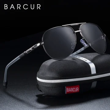 UV400 Polarized Unisex Sunglasses by BARCUR for Safe Driving 1