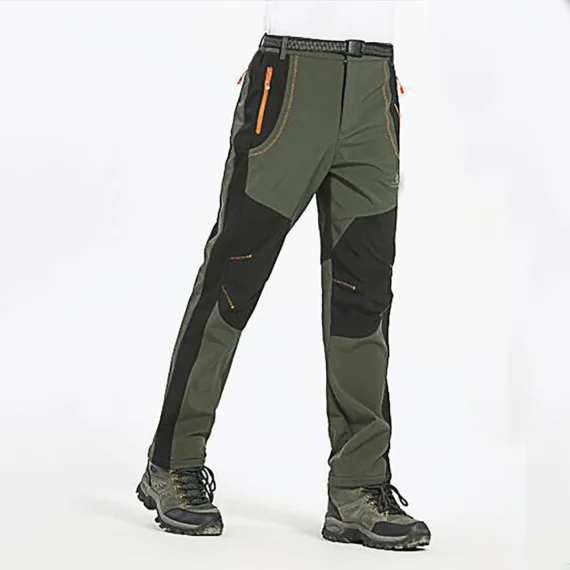 Warm Fleece Lined Mens Hiking Pants Waterproof Windproof | PricZone