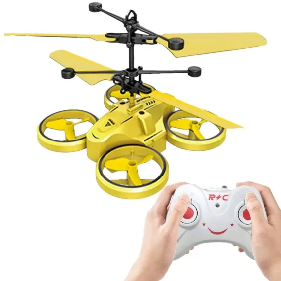 LED Light RC Helicopter for Beginners with Smart Avoidance