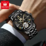 Luxury OLEVS Auto Steel Watch Waterproof Luminous 4 | PricZone