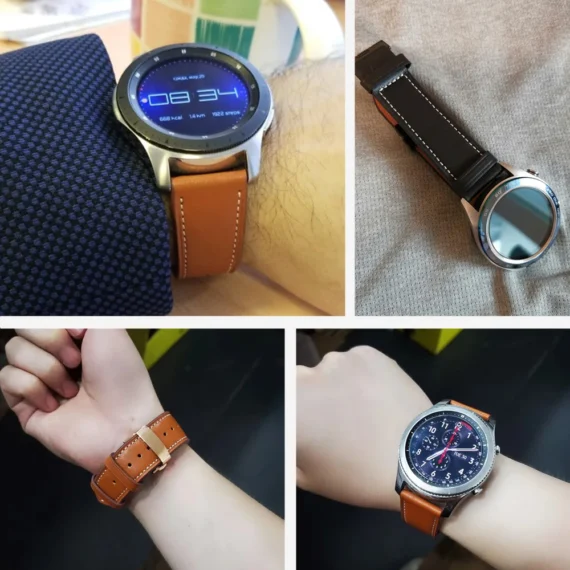 Premium Leather Strap for Galaxy Huawei Watches 3 | PricZone