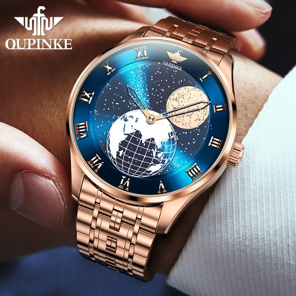 Starry Sky 3D Earth Watch - Luxury Timepiece