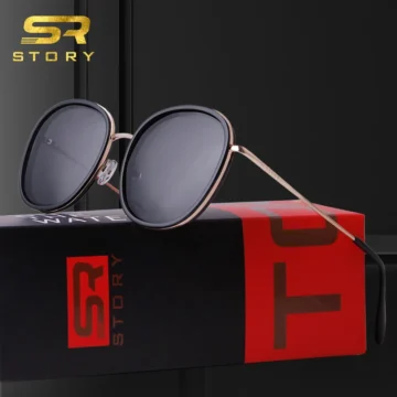 Retro Chic Polarized Round Sunglasses for Women   Green Lens 2 | PricZone
