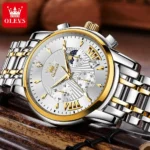 Elegant OLEVS Moon Phase Quartz Chrono Watch 3 | PricZone