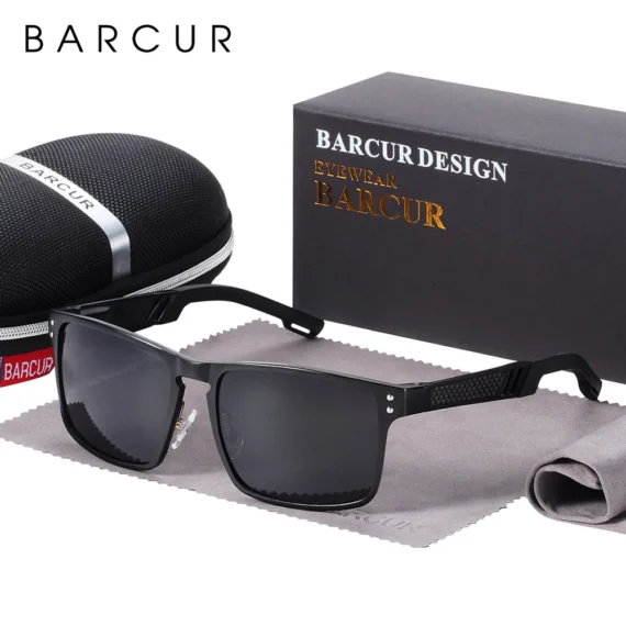 Vintage Square Polarized Sunglasses by BARCUR for Sports Style 6 | PricZone