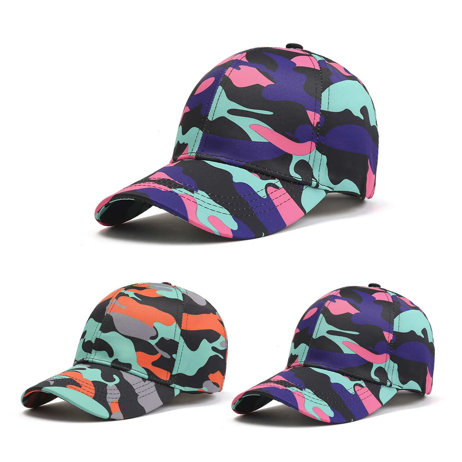 Adjustable Camo Snapback Cap Breathable & Windproof