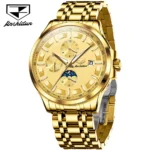 Luxury Gold Moon Phase Watch 44mm JSDUN 3 | PricZone