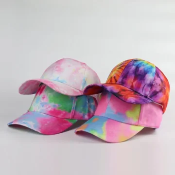 Tie Dye Sun Cap Durable Unisex Baseball Hat for Outdoors