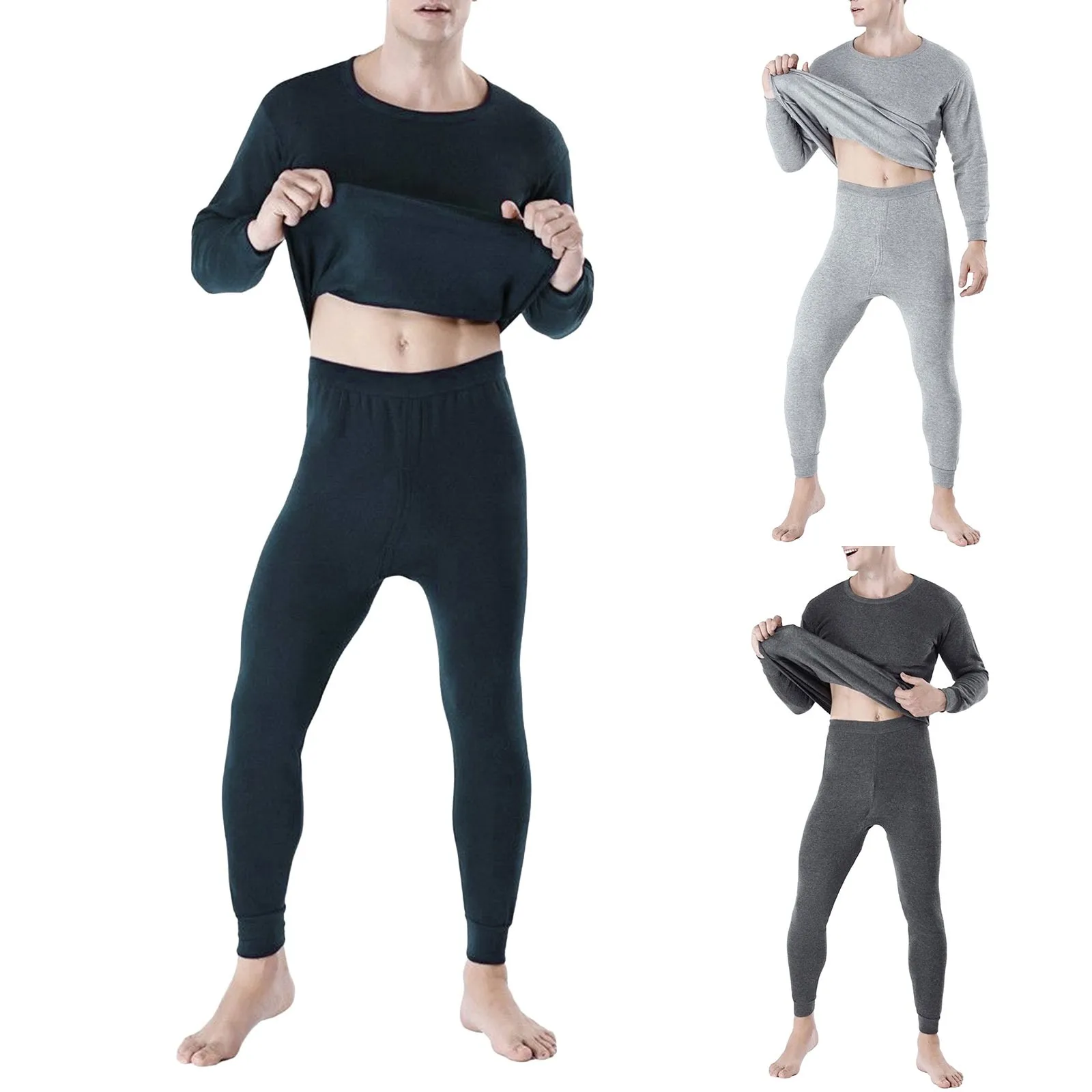 Cotton Thermal Underwear Set for Men - Autumn Essentials