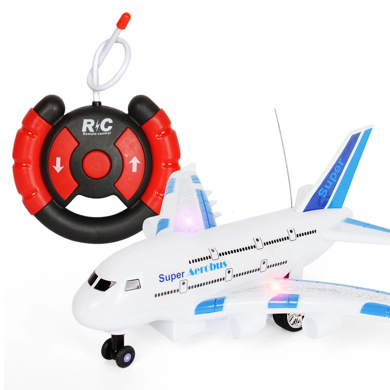 Kids DIY RC Airplane Musical & Light-Up Toy Plane