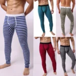 Striped Thermal Mens Leggings Boxer Briefs 6 | PricZone