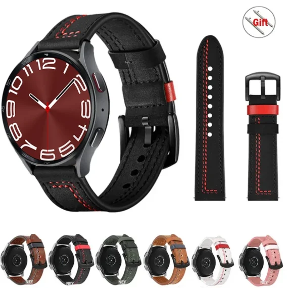 Galaxy Watch 45 Leather Strap 20 22mm Huawei GT Band 2 | PricZone