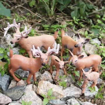 Forest Animal Figurines Set - Miniature Toy Ornaments 2