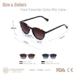 Vintage Cat Eye Polarized Sunglasses UV400 Unisex 5 | PricZone