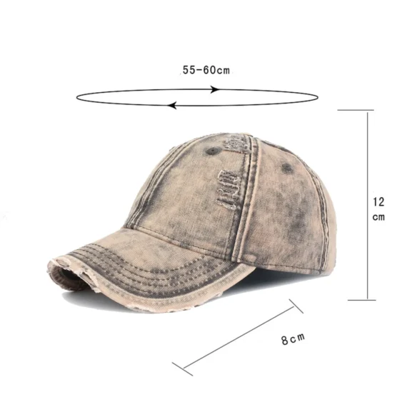 Adjustable Vintage Baseball Cap Breathable Sun Hat 6 | PricZone