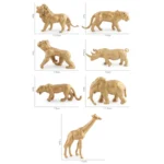 Golden Wild Animal Figurines 7pc Educational Set 2 | PricZone