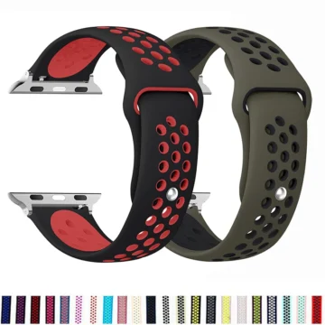 Sport Silicone Band for Apple Watch Series SE-Ultra2 1