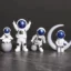 Space Explorer Astronaut Figurines 4Pc Set