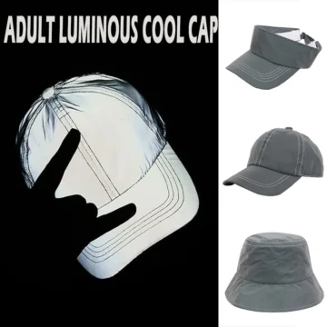 Reflective Adjustable Baseball Cap Unisex Streetwear Style 1