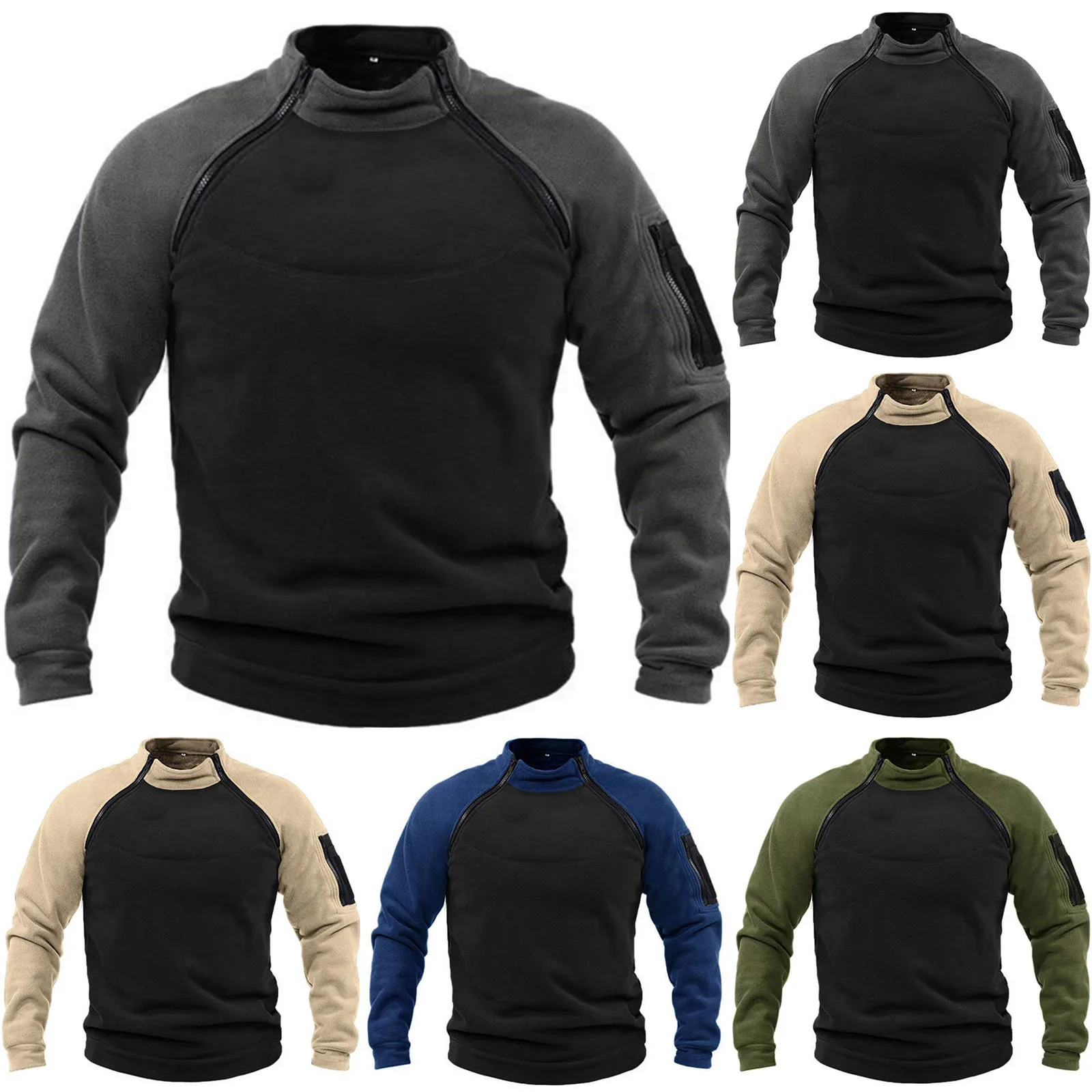 Tactical Fleece Jacket for Men Windproof Outdoor Gear