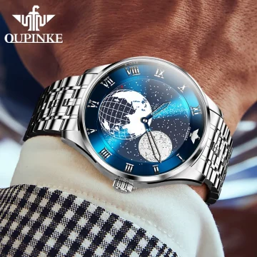 Starry Sky 3D Earth Watch Luxury Timepiece 3