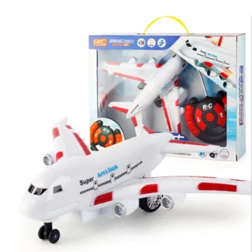 Kids DIY RC Airplane Musical Light Up Toy Plane