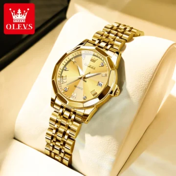 Elegant OLEVS Stainless Ladies Watch - Waterproof & Luminous 1