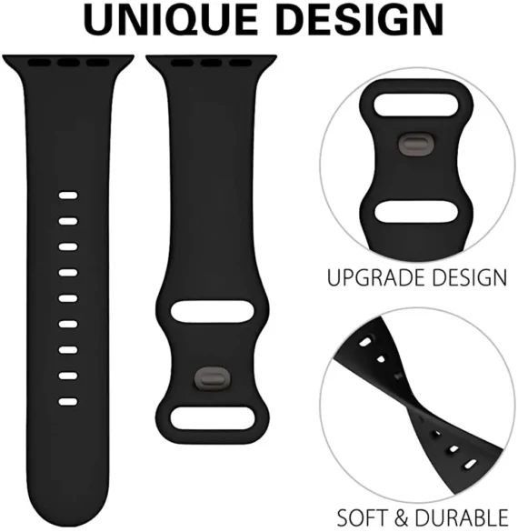 Versatile Silicone Band for Apple Watch 38 45mm 5 | PricZone