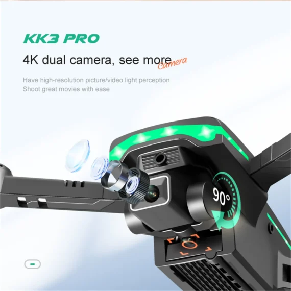 KK3 Pro 4K HD Dual Cam Drone Obstacle Avoidance Tech 3 | PricZone