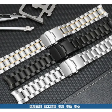 Stainless Steel Watch Strap 18-24mm with Secure Double Lock 2