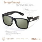 COLOSSEIN Polarized Classic Shades UV400 Protection Square Frame 2 | PricZone