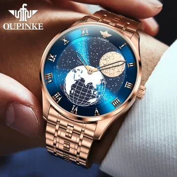 Starry Sky 3D Earth Watch Luxury Timepiece