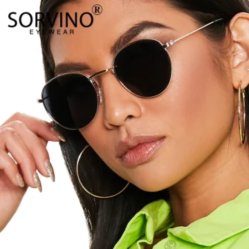 Luxury Gold Oval Polarized Sunglasses 2024 Retro SP36 1 | PricZone