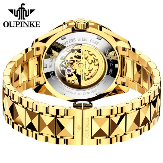 Luxury Golden Dragon Mens Watch OUPINKE 3276 Automatic 4 | PricZone