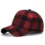 Adjustable Plaid Visor Cap Unisex Outdoor Sun Protection