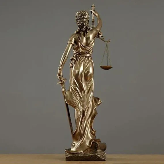 Justitia Goddess Statue Resin Decor 6 | PricZone