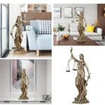 Justitia Goddess Statue Resin Decor 3 | PricZone