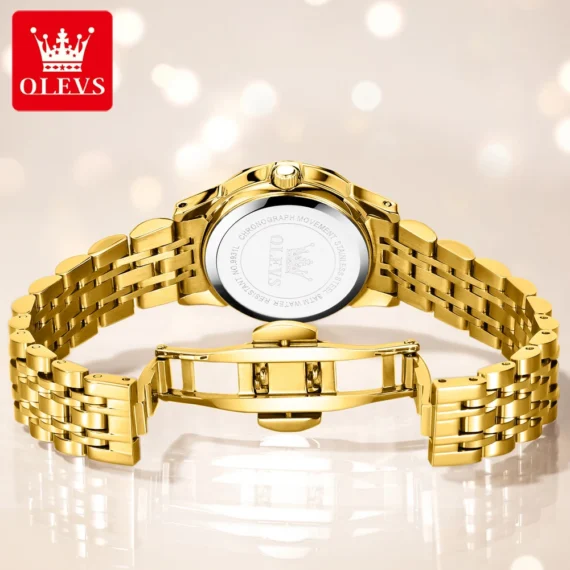 Elegant OLEVS Stainless Ladies Watch Waterproof Luminous 3 | PricZone