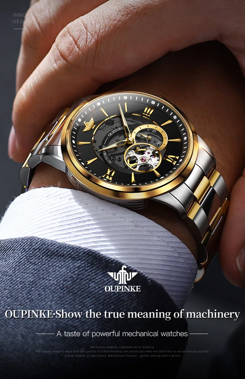 Luxury Skeleton Watch - Waterproof & Sapphire