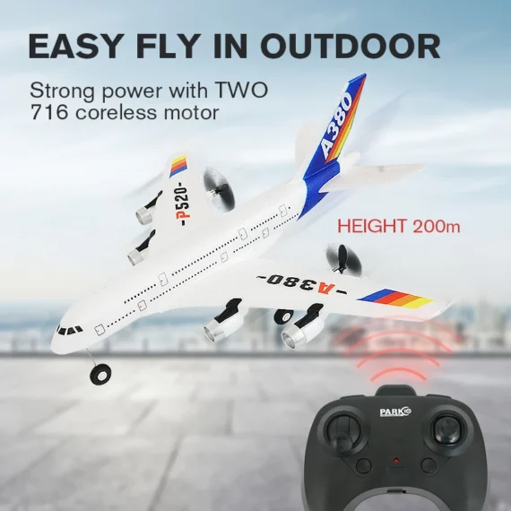 A380 Gyro RC Airplane for Kids Easy Flight Drone Gift 3 | PricZone