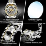 OUPINKE Luxury Skeleton Watch Waterproof 3 | PricZone