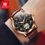 Elegant Skeleton Watch Waterproof Leather Strap 6 | PricZone