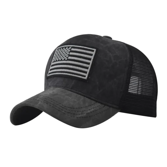 USA Flag Mesh Snapback Cap Breathable Unisex Sports Hat 3 | PricZone