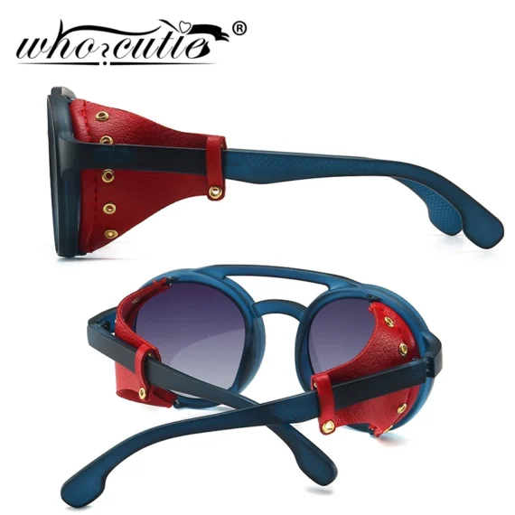 Vintage Steampunk Sunglasses Polarized Round 4 | PricZone