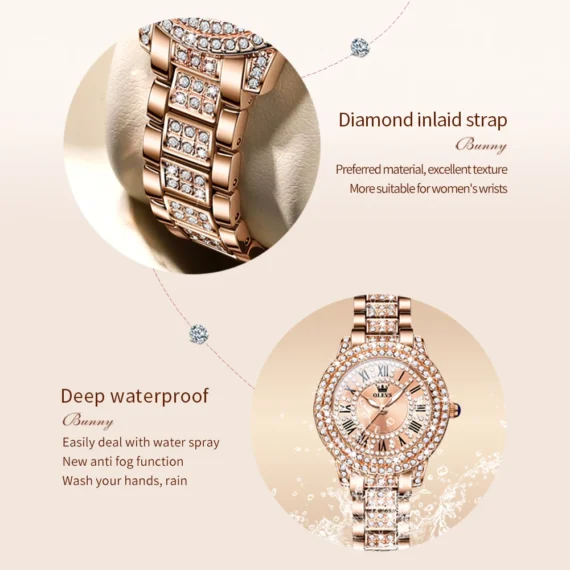 Elegant Diamond Watch for Women OLEVS Luxury 4 | PricZone